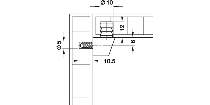 Uno 1 KD Fitting D5mm Pl Brown