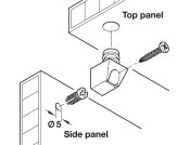 Arret Cabinet Connector D10mm Dowel Wht