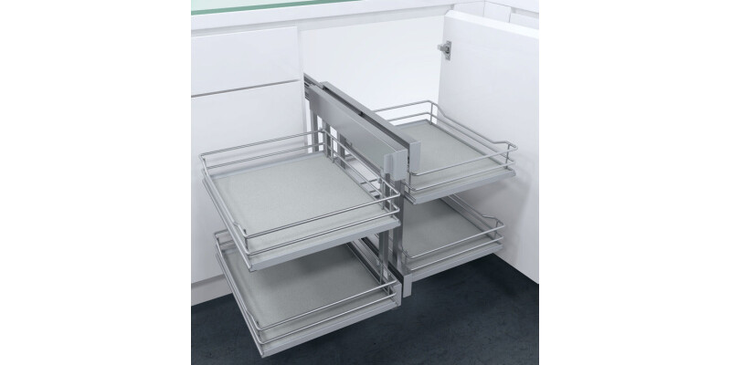 Pull Out Corner Unit, Complete Set, Premea Solid Base Baskets, Vauth-Sagel VS CO