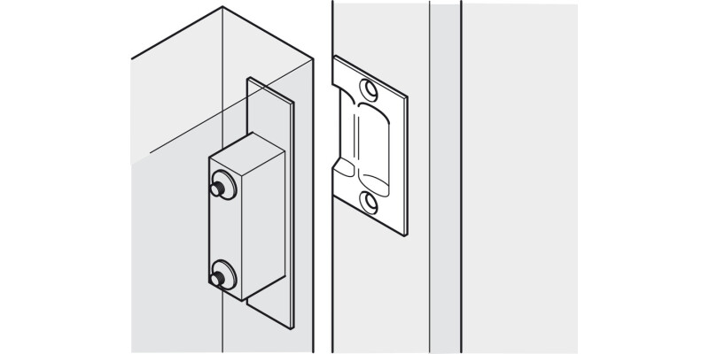 Mortice Adj Roller Catch 25mm SSS