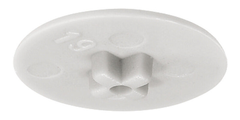 Minifix 15 Cover Caps PZ2 Pl White