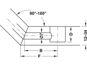 Minifix GV Mitre Joint 7/24mm St Galv