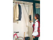 W/Robe Lift Pull 870-1190mm 15kg CP/Blk