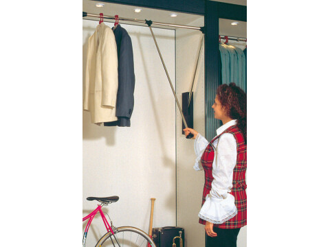 W/Robe Lift Pull 870-1190mm 15kg CP/Blk