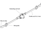Symo3000 Ext Rod Lockcase RH NP