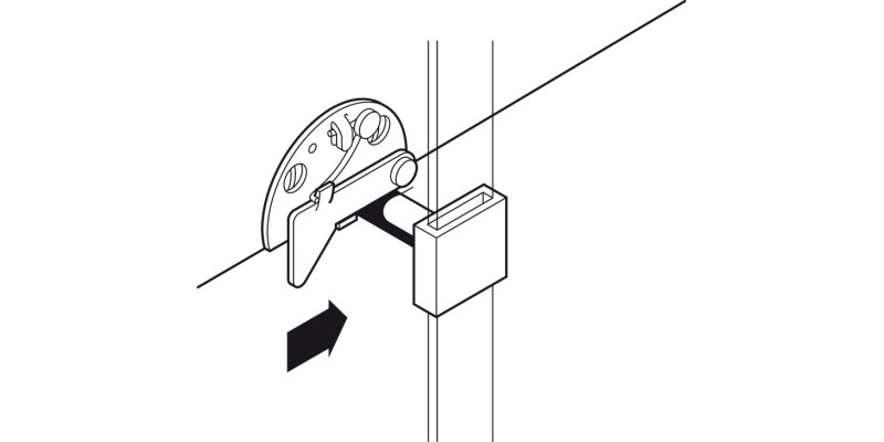 Drawer Catch 40x25.5mm RH SNP