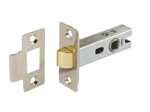 Mortice Latch, Tubular, Bolt Through, Latchbolt Operated by Lever Handles, Steel