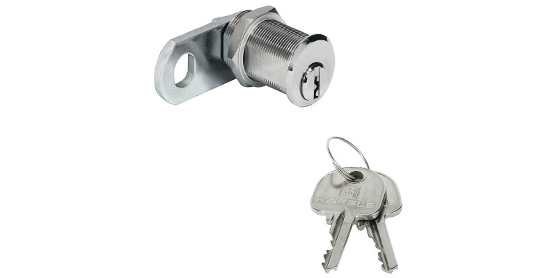 Cylinder Cam Lock, with Straight Cam and Nut Attachment, Thread Max. 21 mm