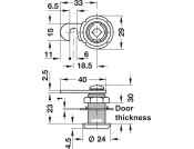 Symo3000 Hk Cam Lockcase 17mm Dir.B NP