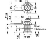Symo3000 Crk Cam Lockcase 17mm Dir.B NP