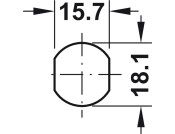 Cylinder Cam Lock 22mm 60-001 Dir.A