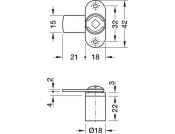Symo3000 Cam Lockcase 22mm Dir.B NP