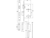 Startec Mort P.Cyl Lock Sqr 55/84mm SSS