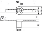 Symo3000 Gls Dr Cyl Lock w Rack NP