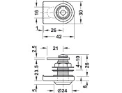 Symo3000 Gls Dr Lever Lockcase B PNP