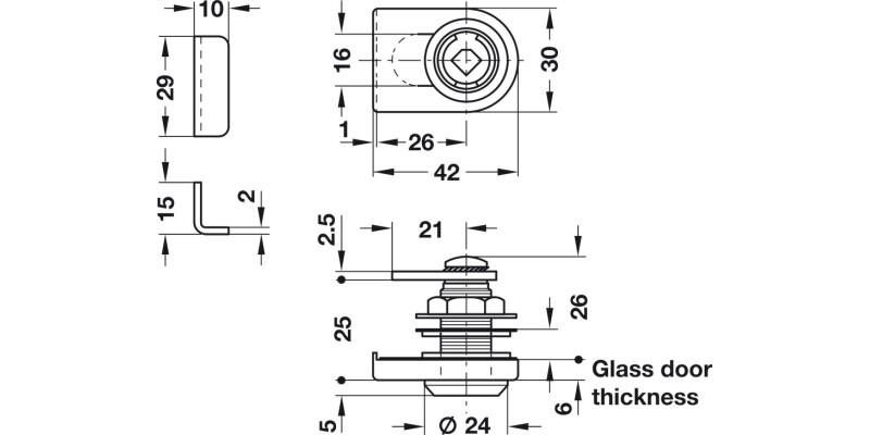 Symo3000 Gls Dr Lever Lockcase B PNP