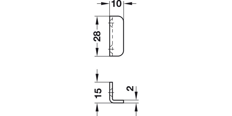 Glass Door Cyl Lever Lock B Diff PNP