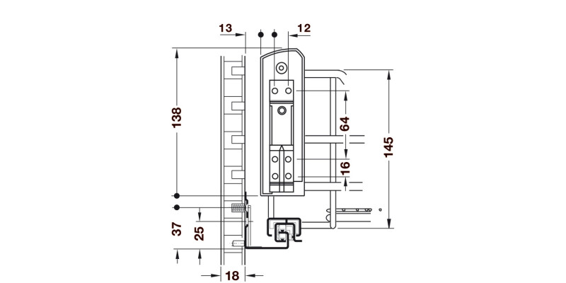 VS SUB Basket PO Dr Frt Fixing Brkts