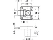 Symo3000 Rim Lockcase 23/22mm RH NP
