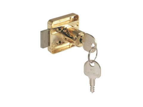 Rim Lock, with &Oslash; 18 mm Cylinder, Right Hand Version