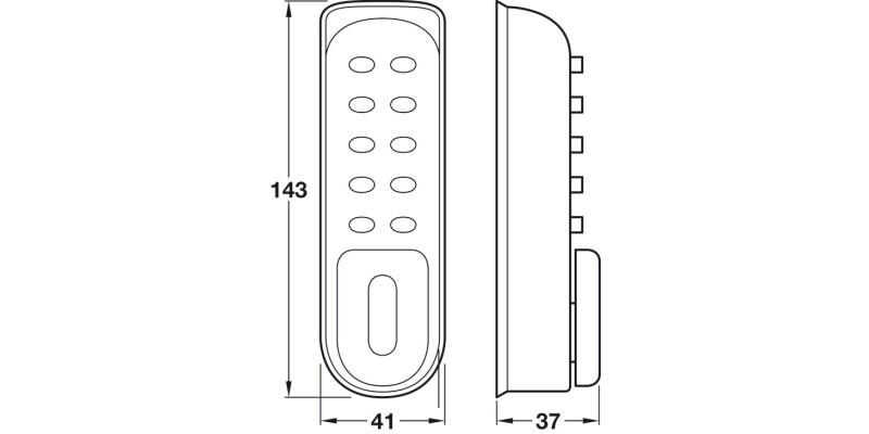 KitLock 1200 Dig Elect Lock-Locker
