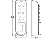 KitLock 1200 Dig Elect Lock-Locker