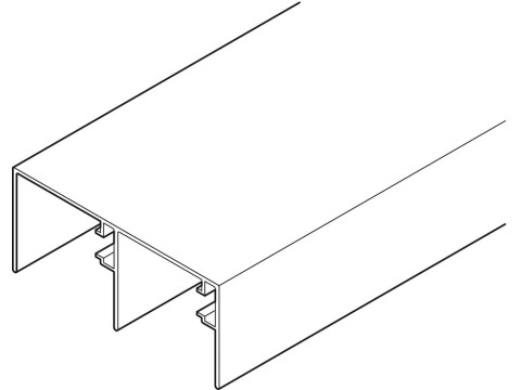 Double Upper Track, for Sliding Interior Doors, Junior-6 Indamatic
