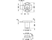 Minilock40 Rim Lock D22mm MNP LH H1