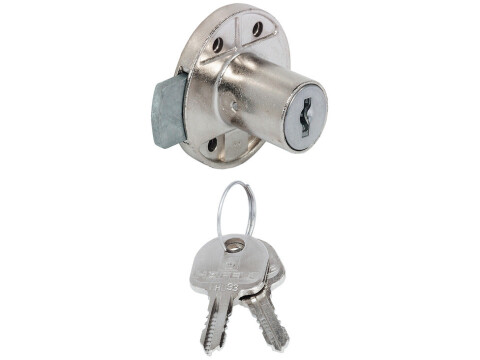Inlaid Lock, with &Oslash; 18 mm Cylinder, Backset 20 mm, Minilock 40