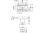 Rim Lock D22mm Adj 15-40mm ZNP Random