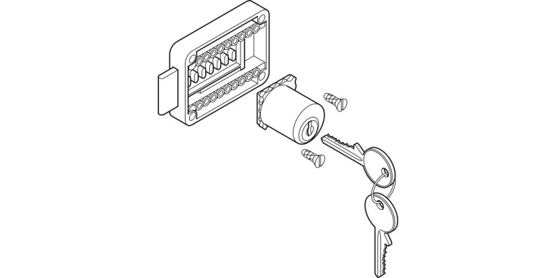 Rim Lock D22mm Adj 15-40mm ZNP Random