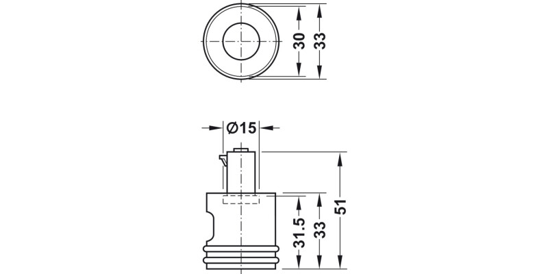 Symo3000 Lock Hdl Case LH 30mm MNP
