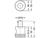 Symo3000 Lock Hdl Case LH 30mm MNP