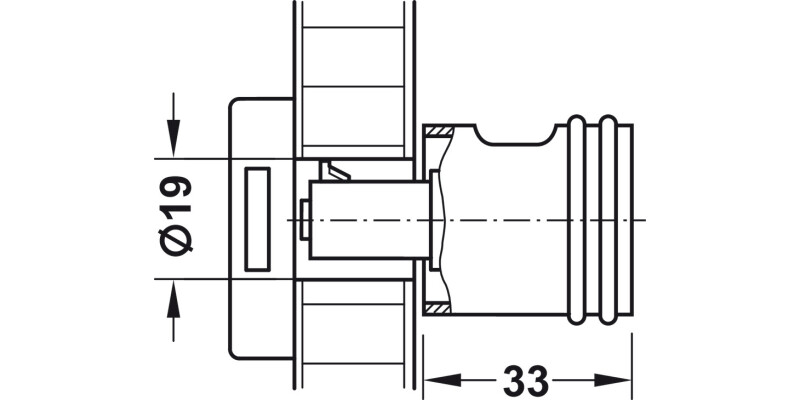 Symo3000 Lock Hdl Case LH 30mm MNP