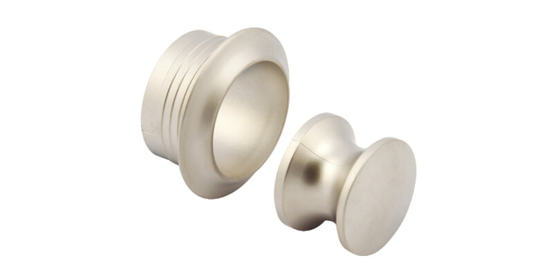 Mini Push-Lock+Rosette Set 16mm Pl Wht