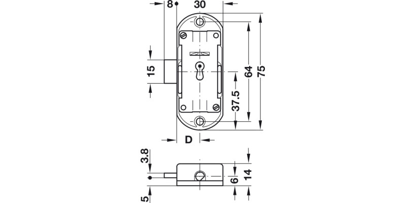 Piccolo Nova Lock Case 15mm LH NP