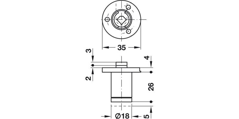 Symo3000 Inlaid Flap Lockcase 23mm NP