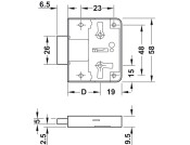 Rim Lock W Levers W Dead Bolt