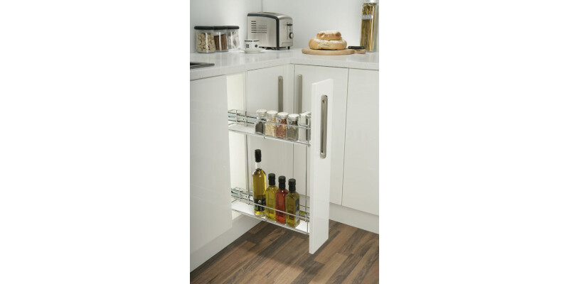 PO Baskets 2-Tier 150mm RH SC Chrome