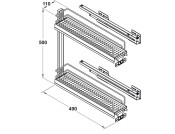 VS SUB Slim 150mm PO 90D 2-Tier Slv
