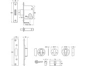 Sec Mort Cyl Deadlock 56/79mm St/ZA SSS