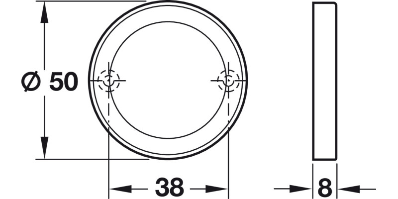 Tessa/Chase/Boda Escutcheons Blank SSS