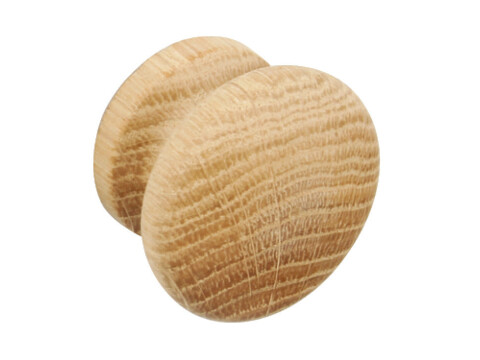 Turned Knob, Wood, &Oslash; 44 mm, End Grain