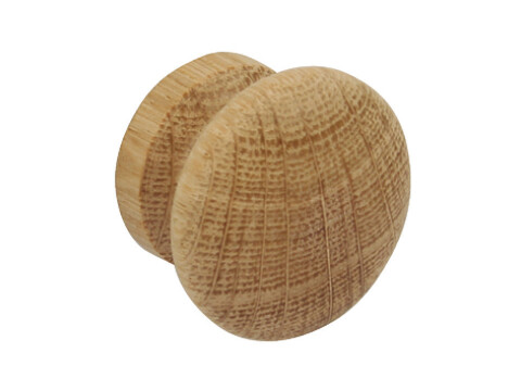 Knob Unfinished Oak D39x28mm