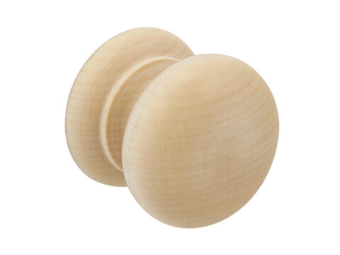 Turned Knob, Wood, &Oslash; 44 mm, End Grain