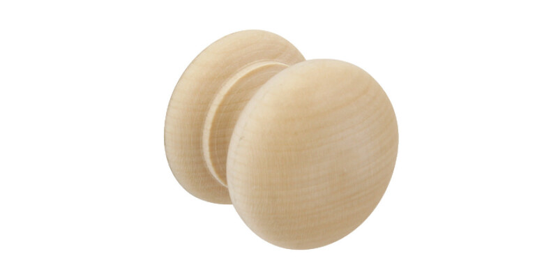 Knob Unfinished Beech D44x39mm