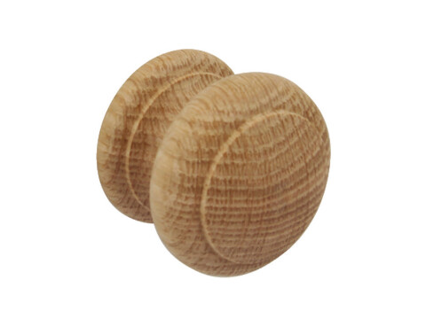 Turned Knob, Wood, &Oslash; 44 mm, End Grain
