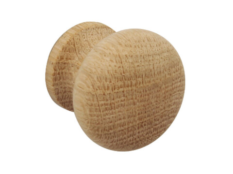 Knob Unfinished Beech D40x35mm