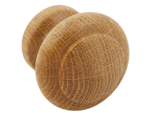 Knob Oak Clear Lacquered D34x30mm