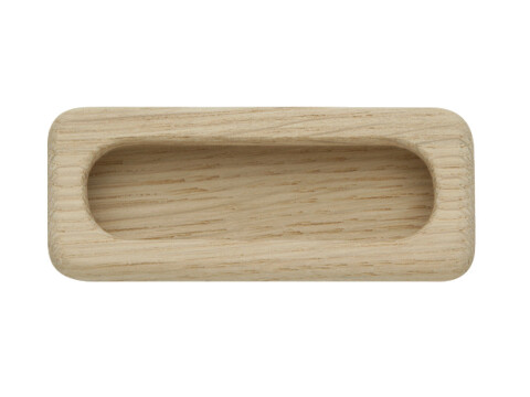 Inset Handle Unfinished Oak 94x40x18mm